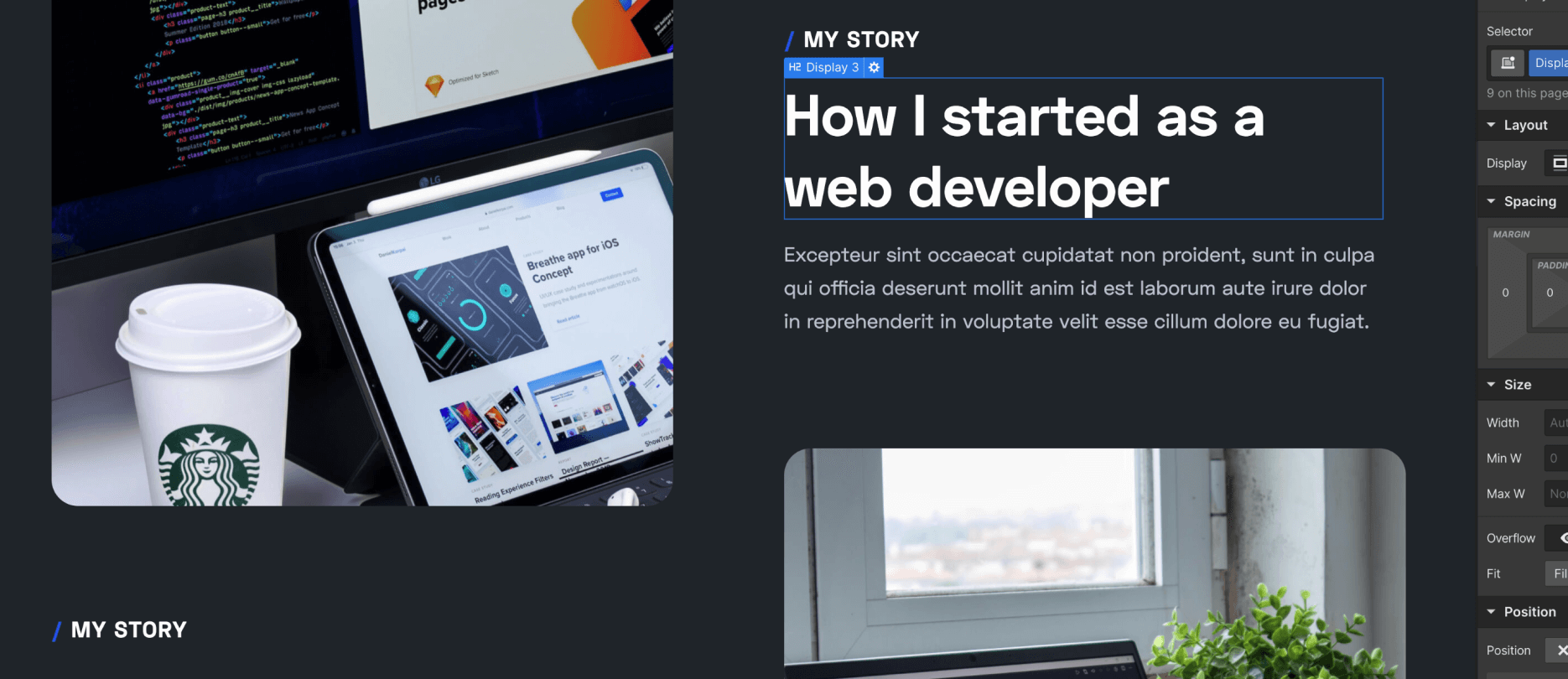 Static Content - Dev X Webflow Template